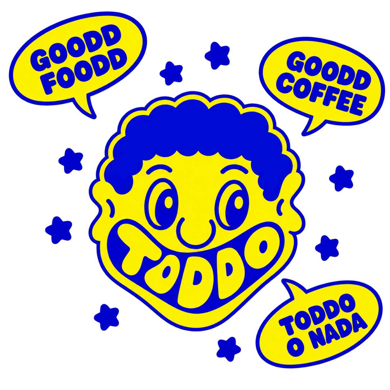 Mascota Toddo: good coffee, good food, Toddo o nada